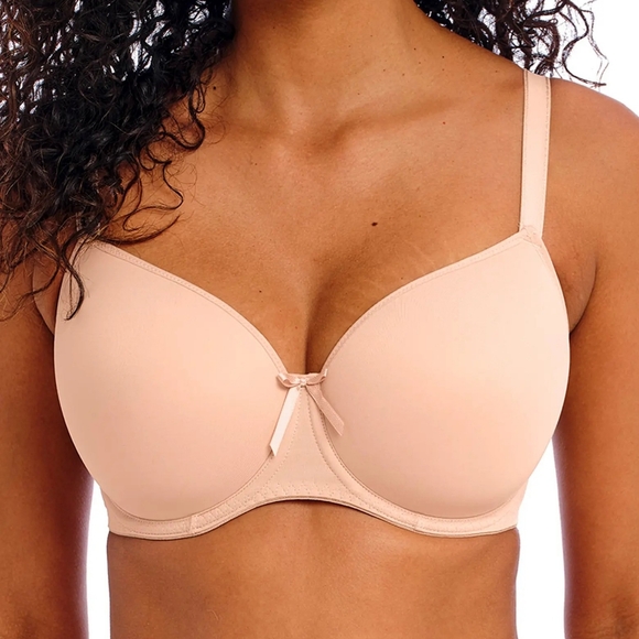 NWT Freya Fancies Full Figure Underwire Balconette Natural Beige Bra 34K - Picture 1 of 6